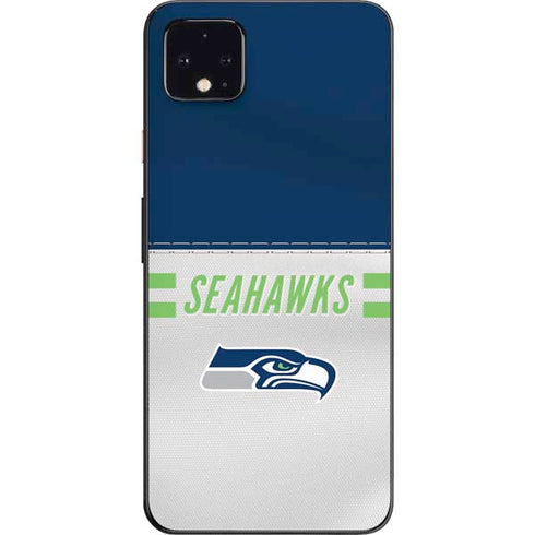 NFL Seattle Seahawks White Striped Google Pixel 4 XL Skin
